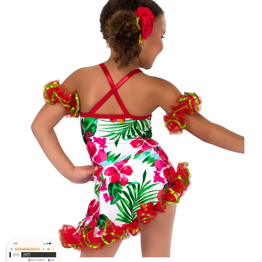 A Wish Come True Mele Kalikimaka LC Dance Costume - Picture 2 of 5